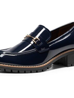 Women's Chunky Loafers Dressy Business Shoes